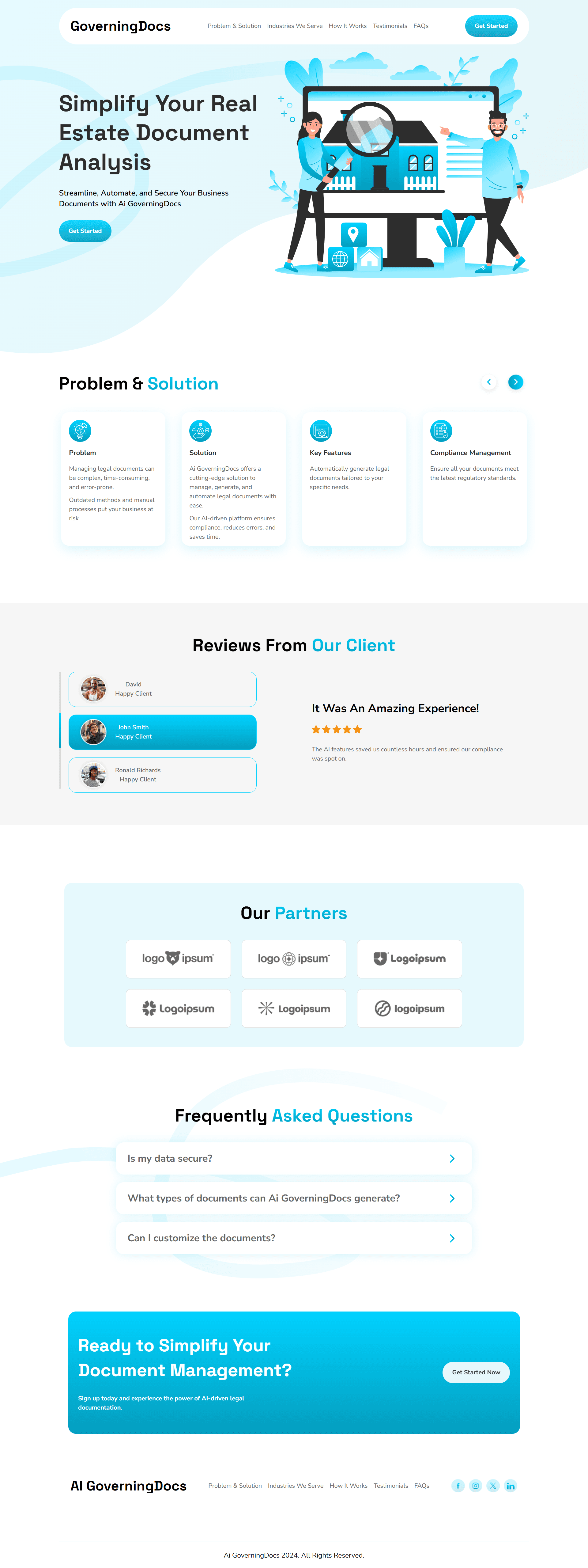 GoverningDocs Modern Website Design