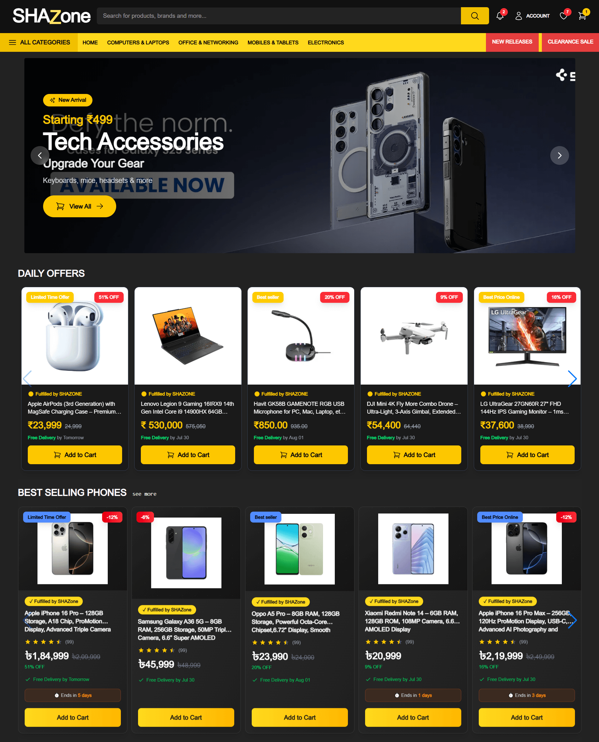 Sleek & Stylish E-commerce Website Template – Boost Your Online Sales